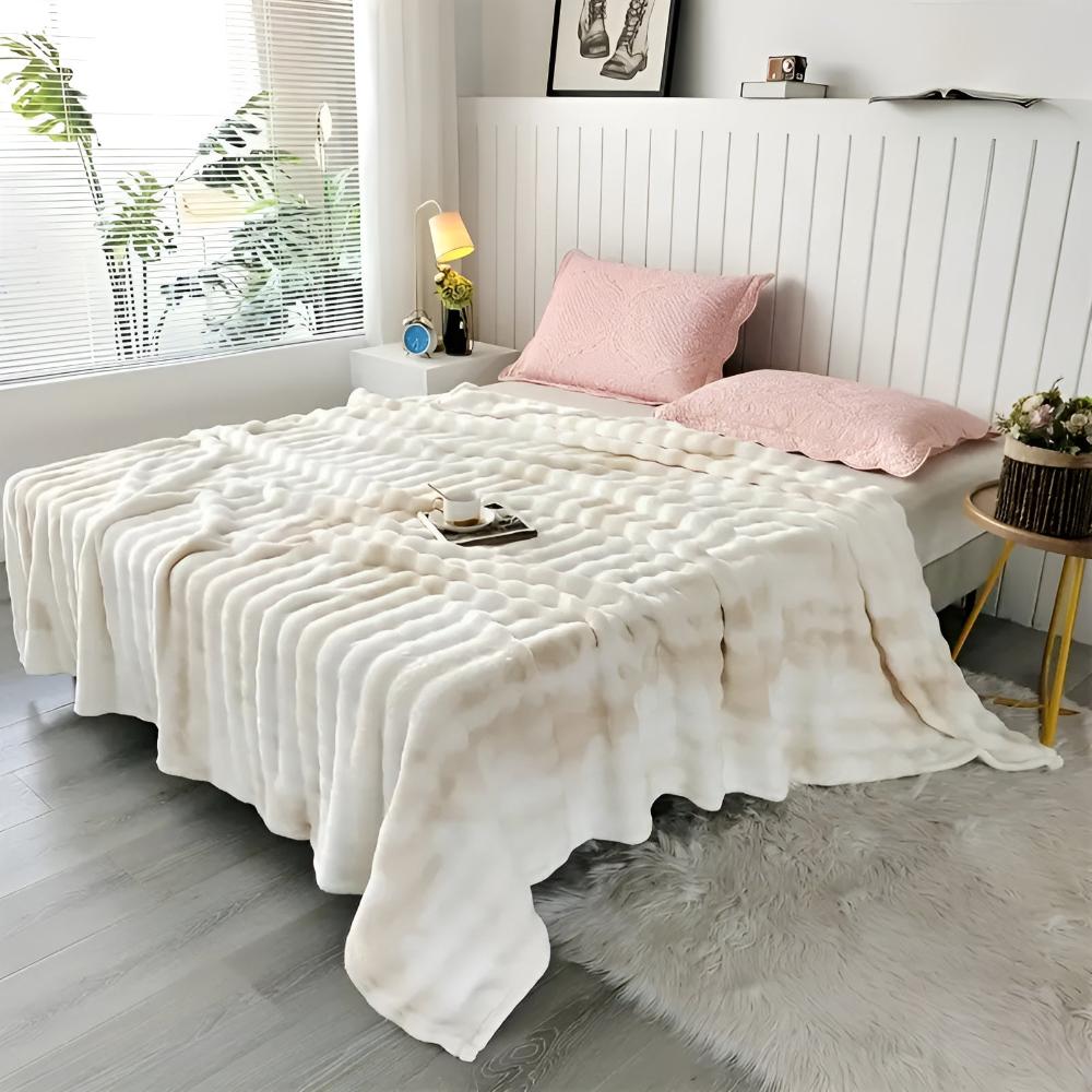 Ripple Batik Kunstfell-Decke