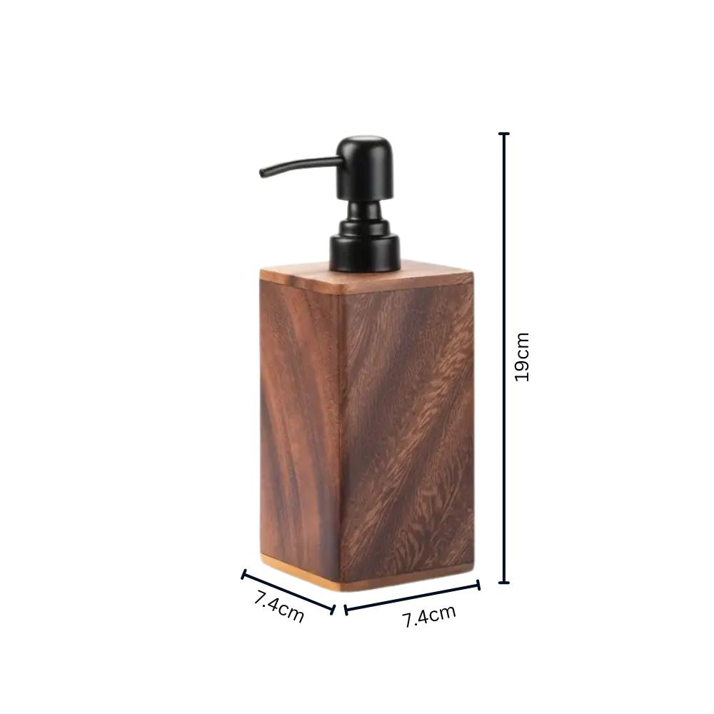 Dispensador de loción y jabón Walnut Aura