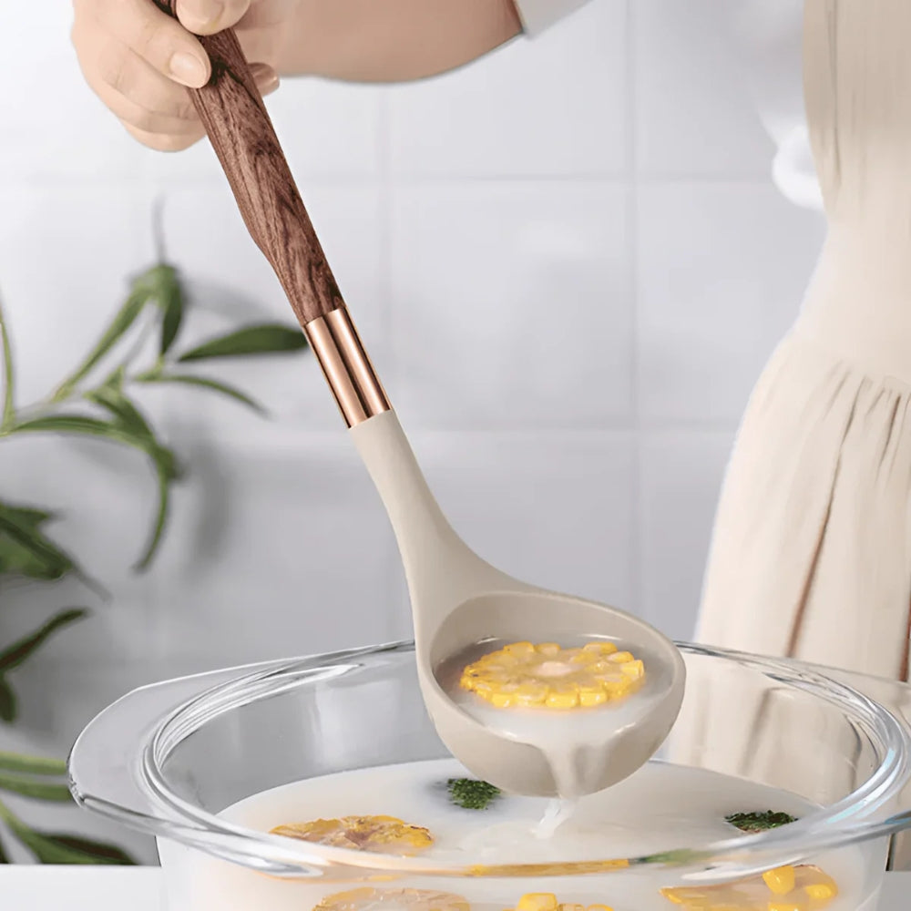 Utensilios de Cocina Luxe de Silicona | Set de 10 piezas