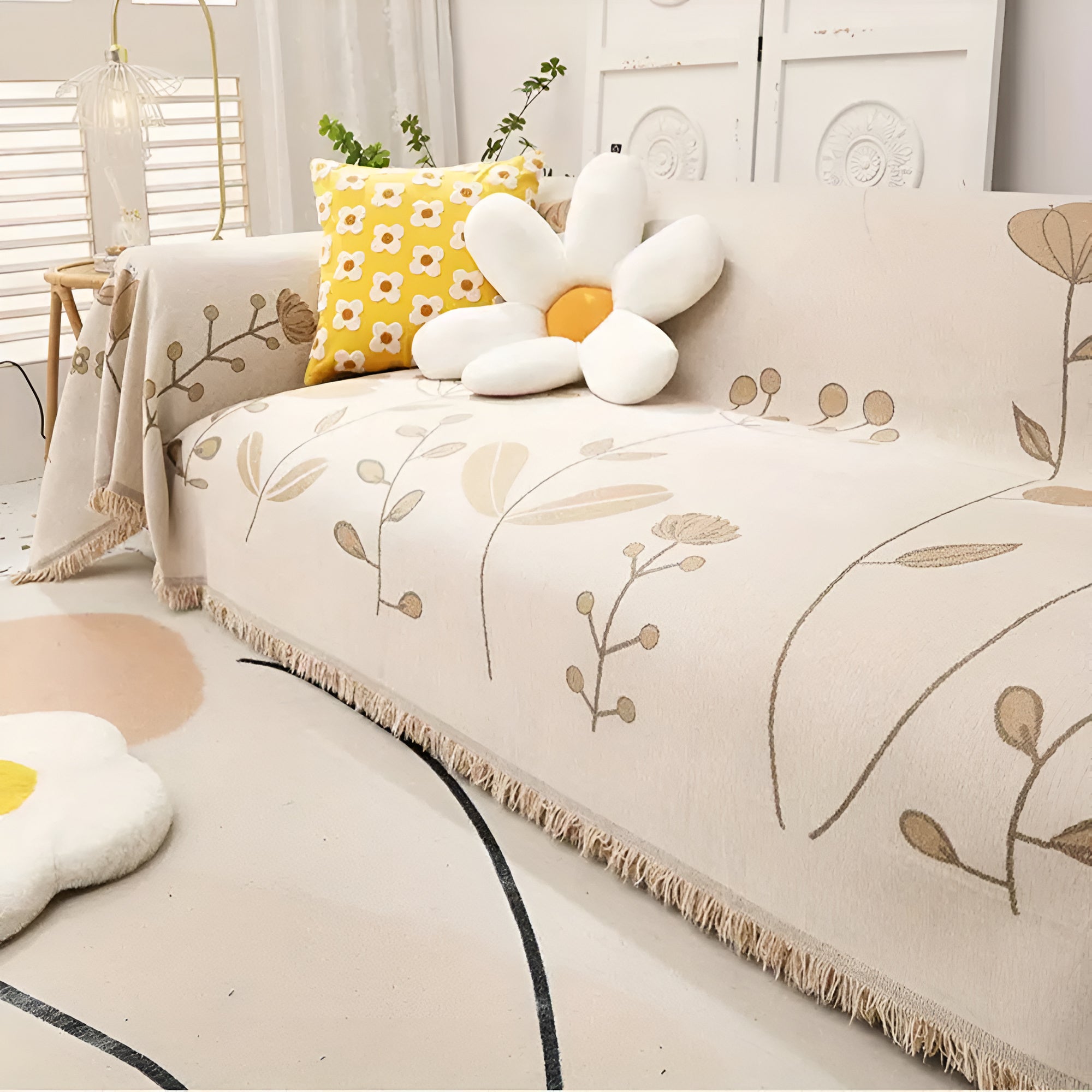 Moderner Bloom Wendbarer Sofabezug