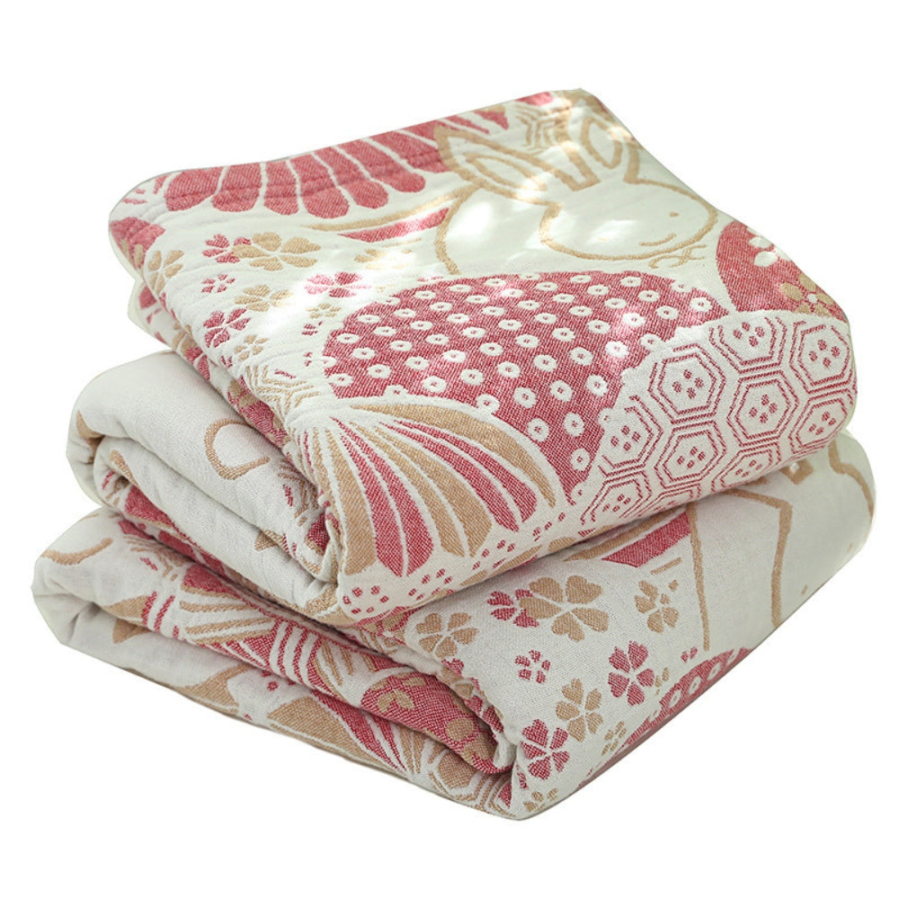Manta Cuatro Capas de Algodón Joyful Haven