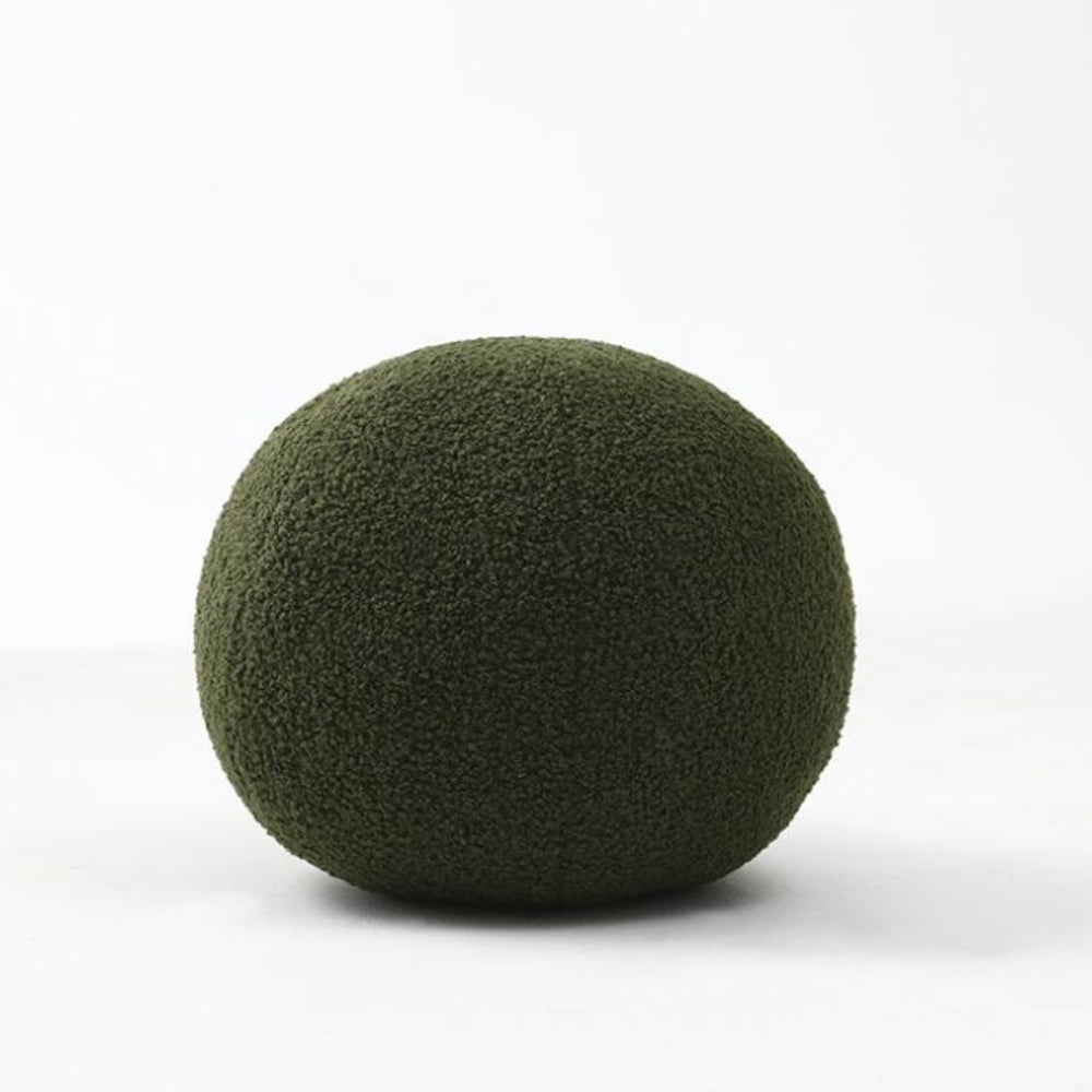Weiches Kugelförmiges Bouclé-Kissen