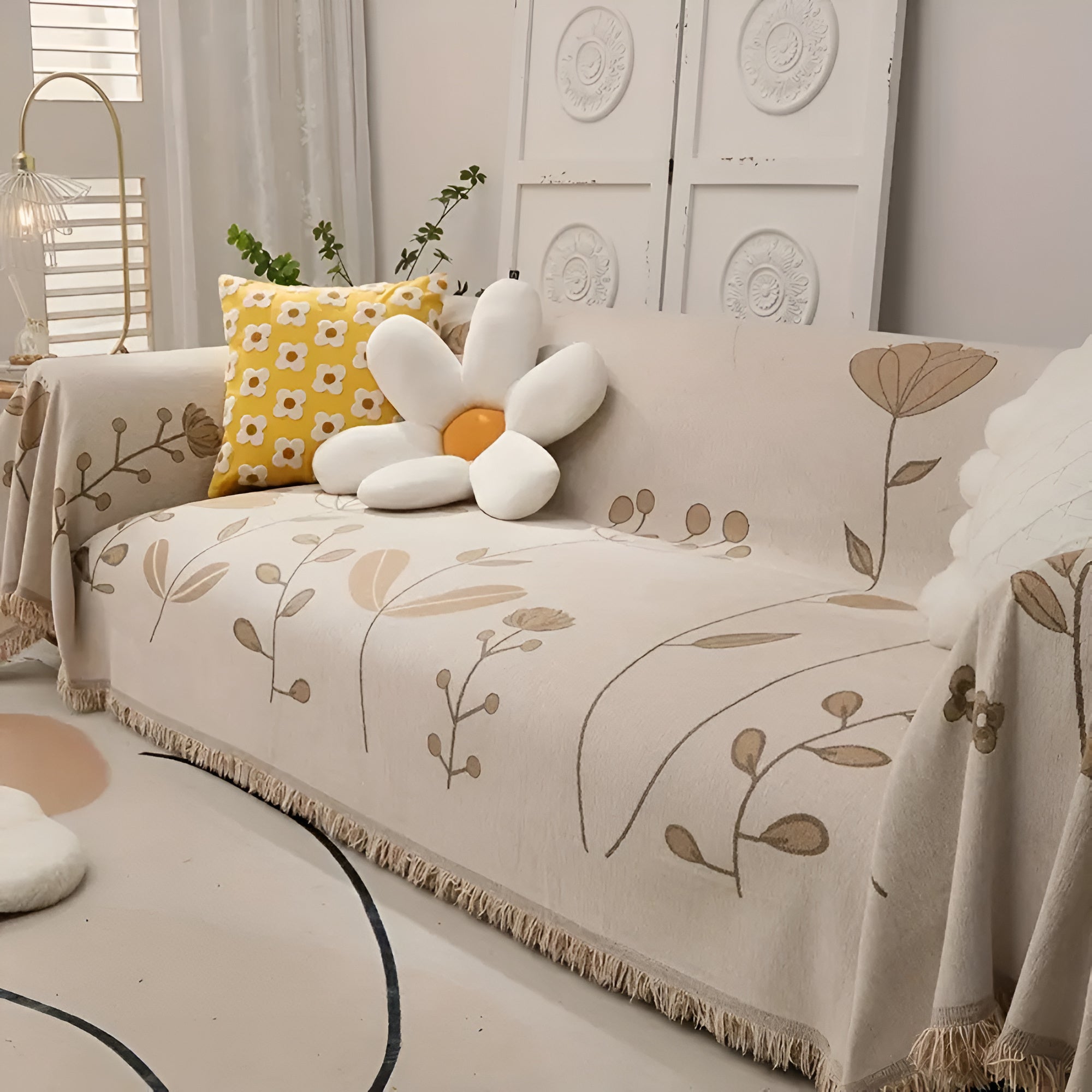 Moderner Bloom Wendbarer Sofabezug