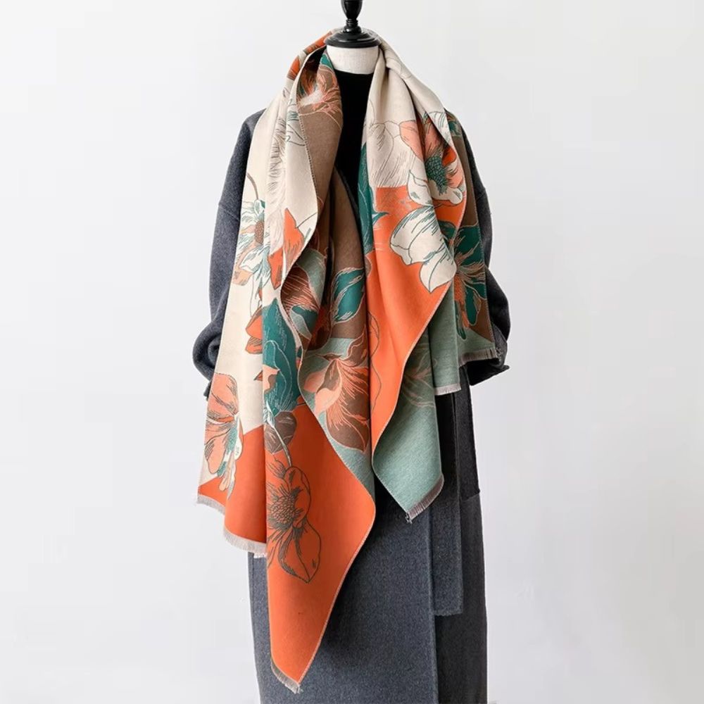 Fashion Bloom Wendbarer Blumen-Schal