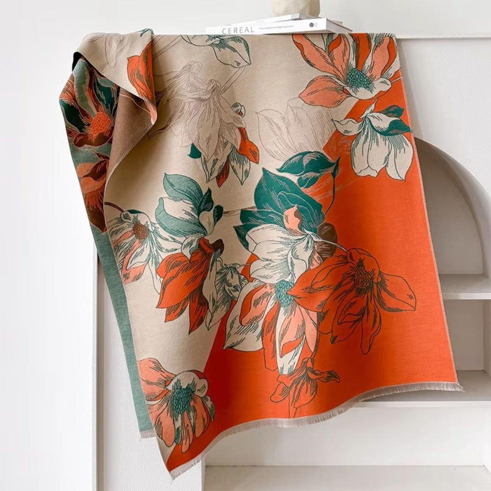 Fashion Bloom Wendbarer Blumen-Schal