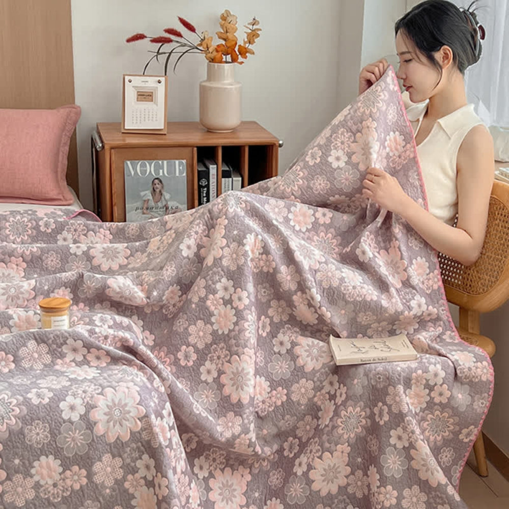 Bavlněná mušelínová deka Reverie Floral