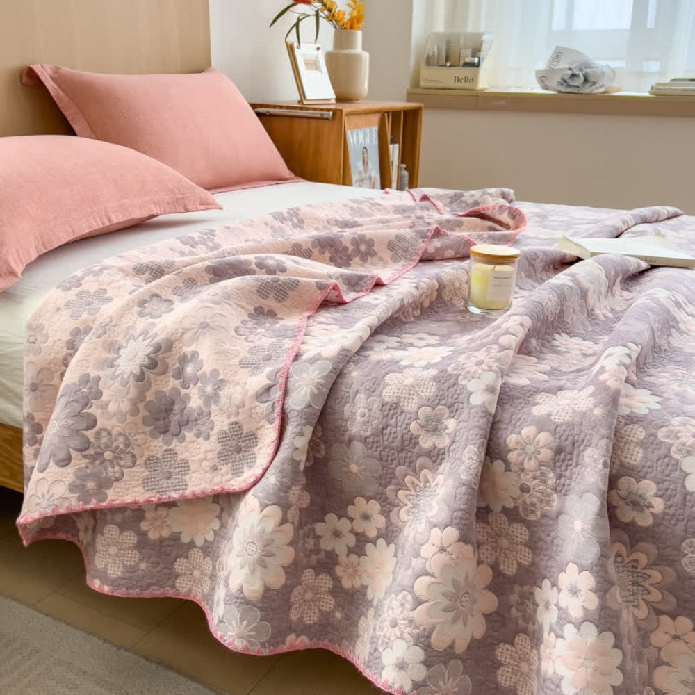 Bavlněná mušelínová deka Reverie Floral