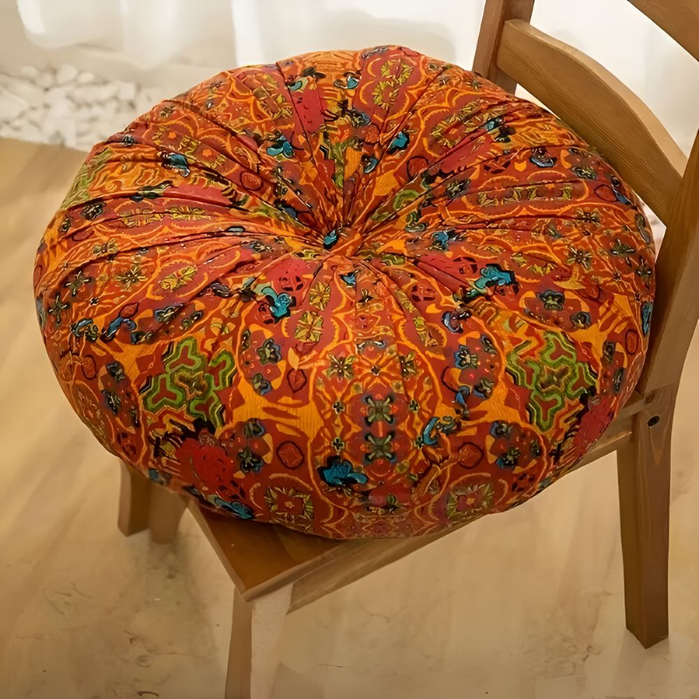 Bohemian Besticktes Bodenkissen