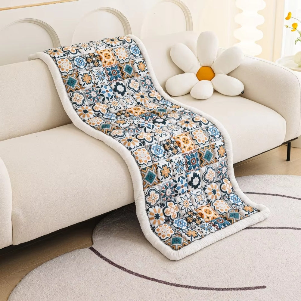 Funda de sofá acolchada con estampado bohemio