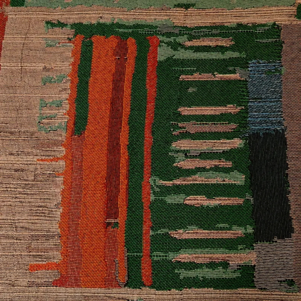 Funda de sofá bohemia rústica geométrica