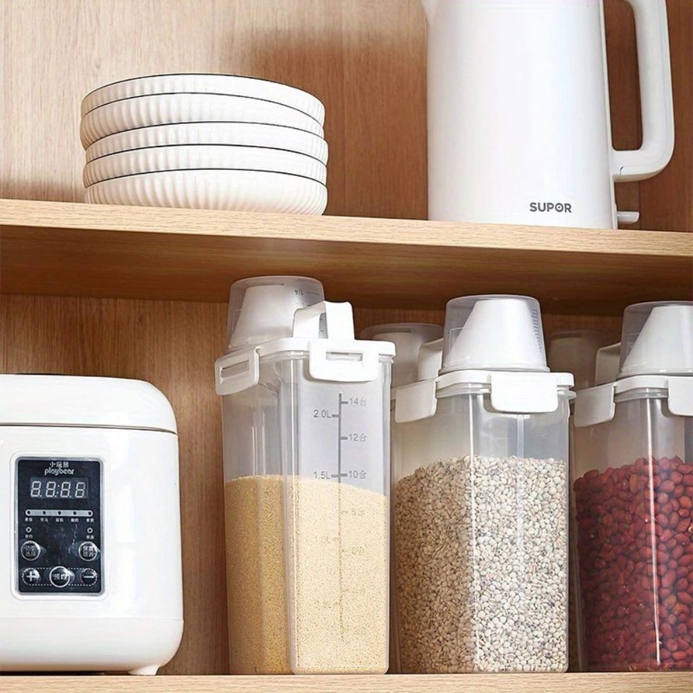 Klarer Organizer für Müsli und Getreide