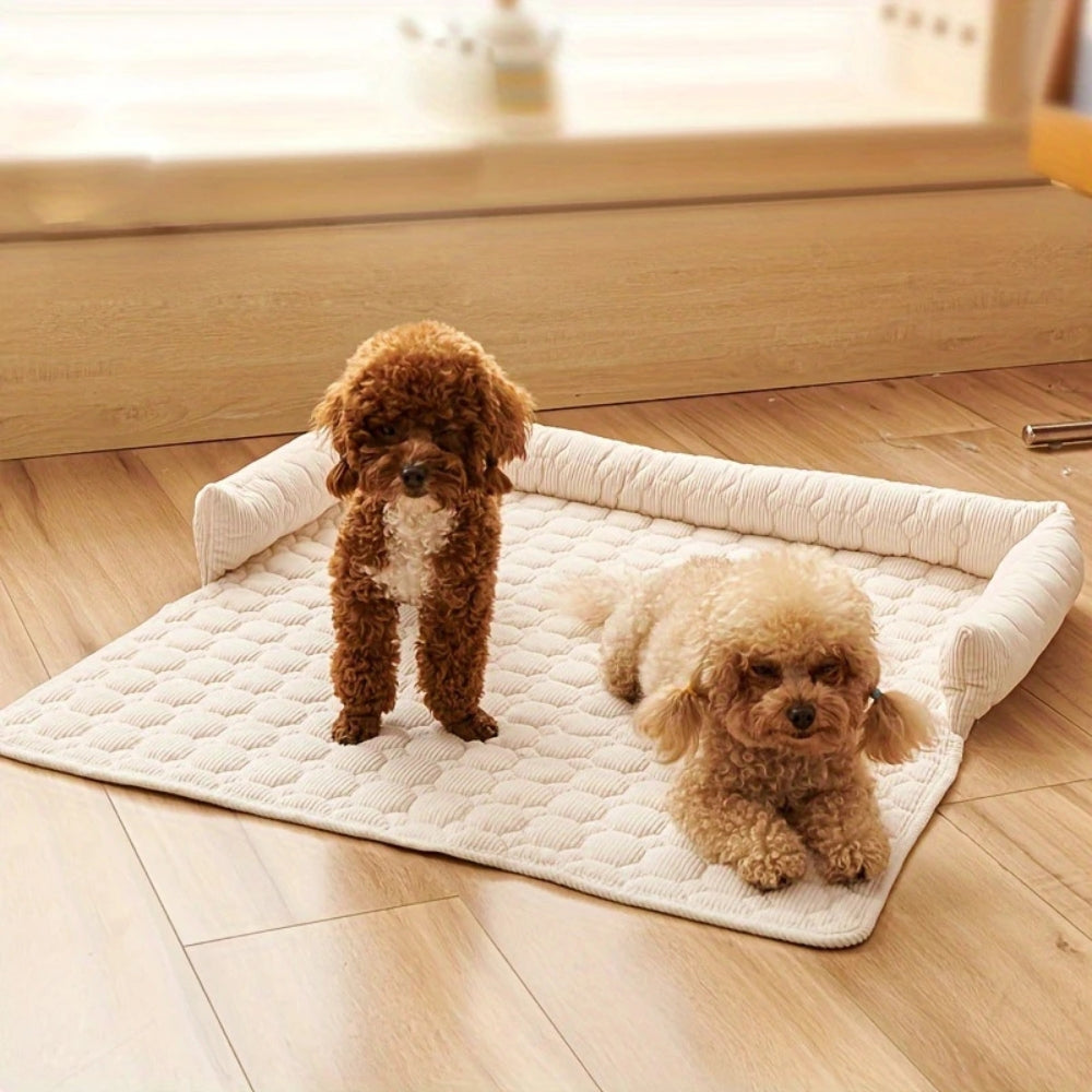 Hundebett mit rutschfestem Polster und Steppung