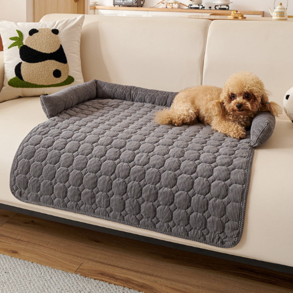 Hundebett mit rutschfestem Polster und Steppung