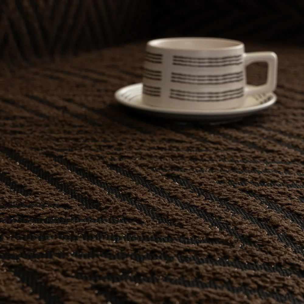 Funda de sofá Chevron Herringbone con borlas