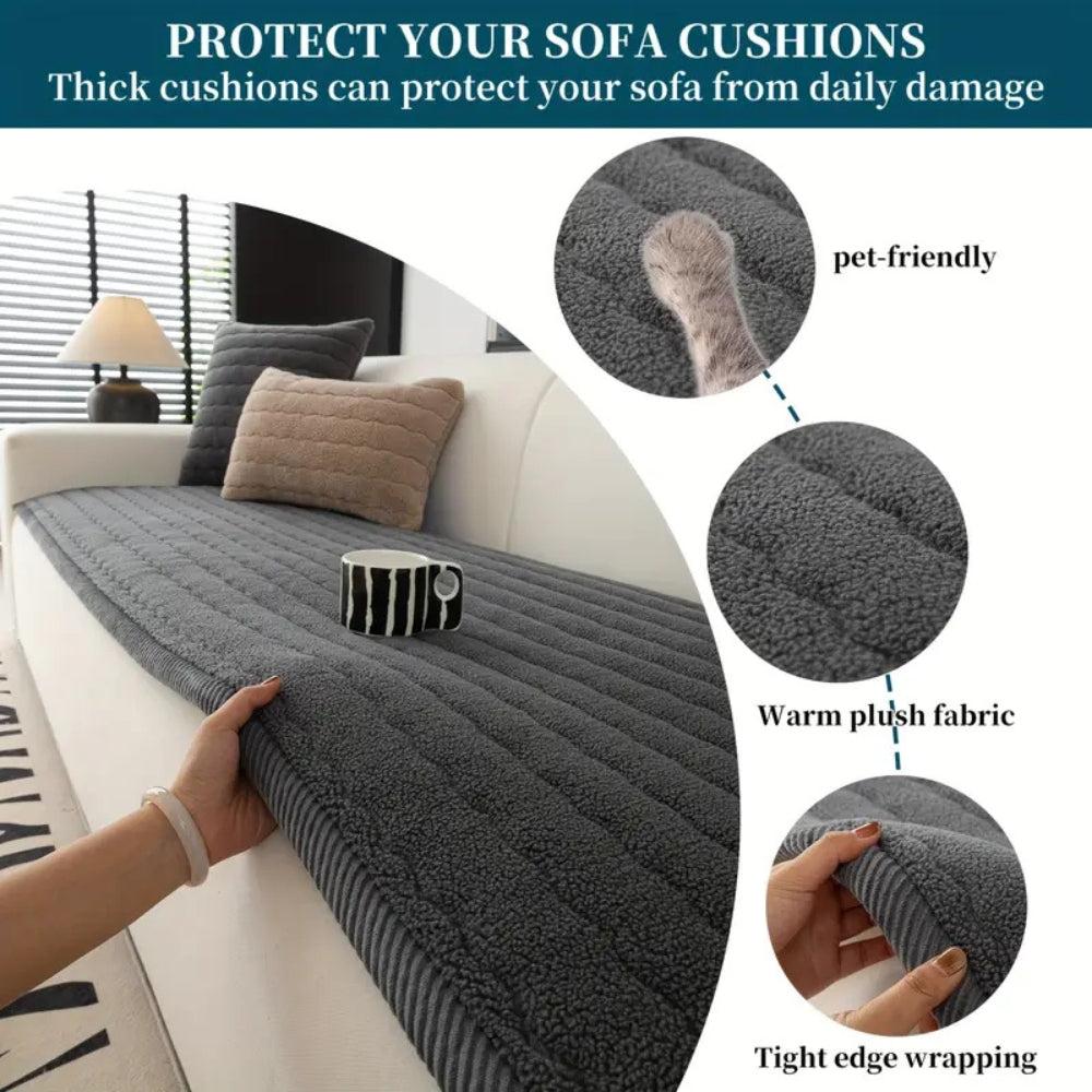 Funda de sofá gruesa y plush chic