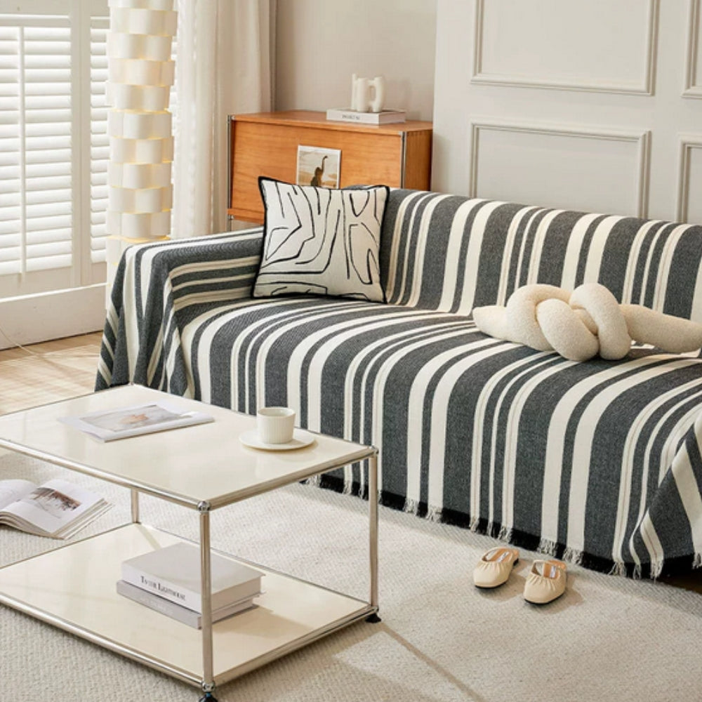 Klassische Streifenmuster Sofabezug