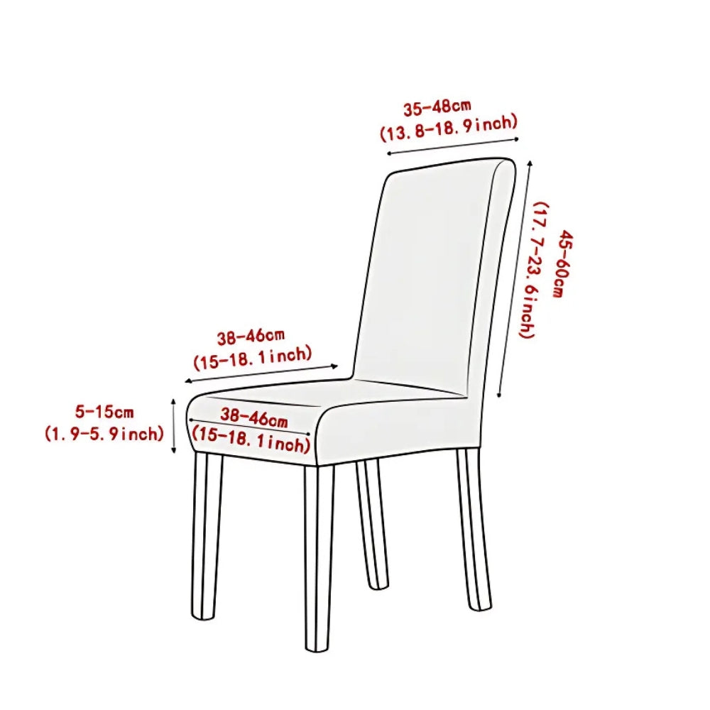 Funda elegante de asiento para silla Evona jacquard
