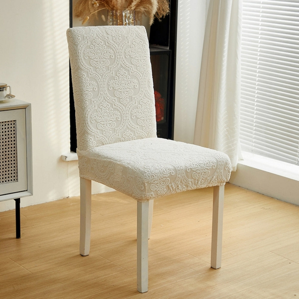 Funda elegante de asiento para silla Evona jacquard