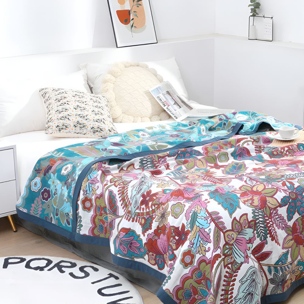 Blumige Gelassenheit Wendbare Decke