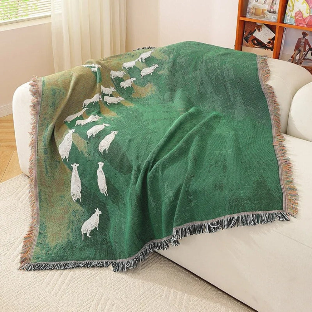 Frida Sheep Gewebte Plaiddecke