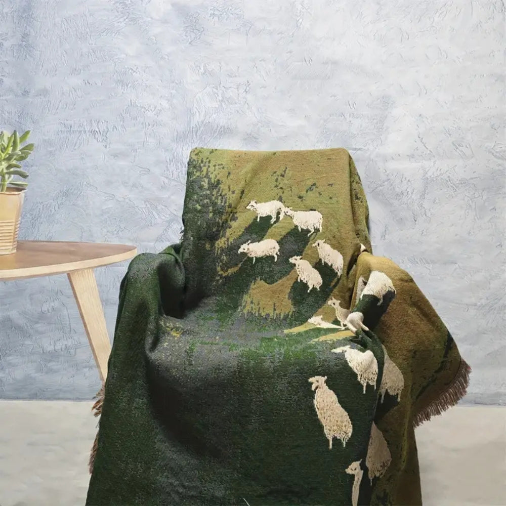Frida Sheep Gewebte Plaiddecke