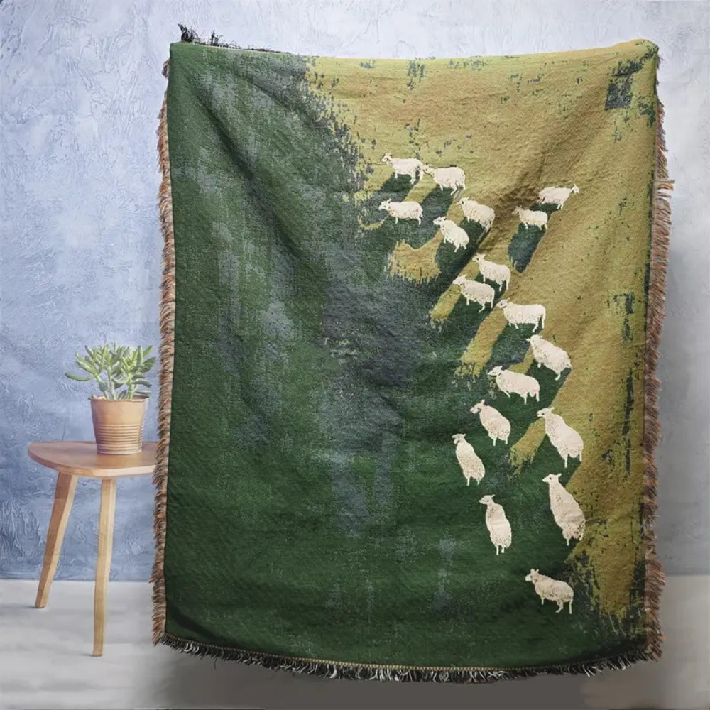 Frida Sheep Gewebte Plaiddecke