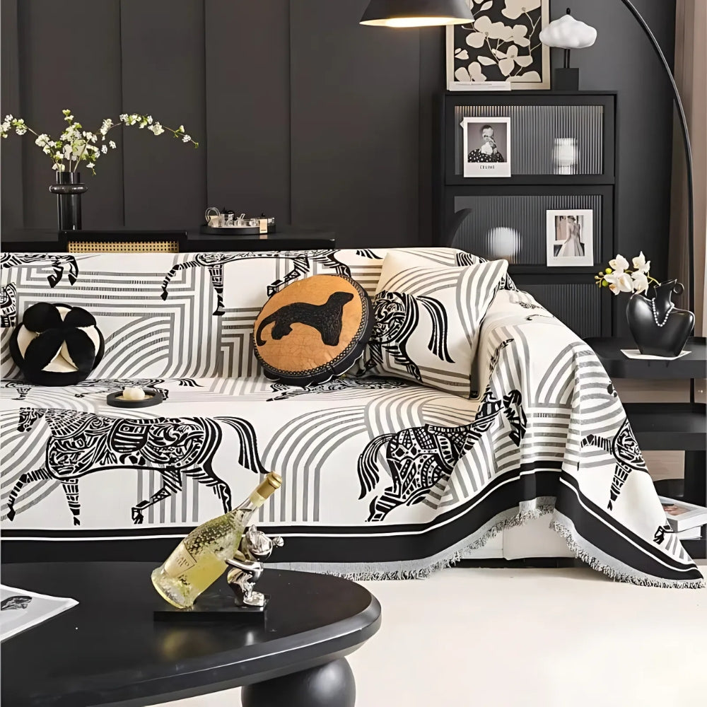 Funda de sofá Gallora Horse para todas las estaciones