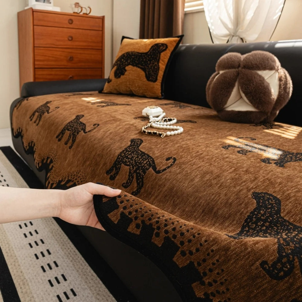 Löwenwellen Rutschfester Sofabezug