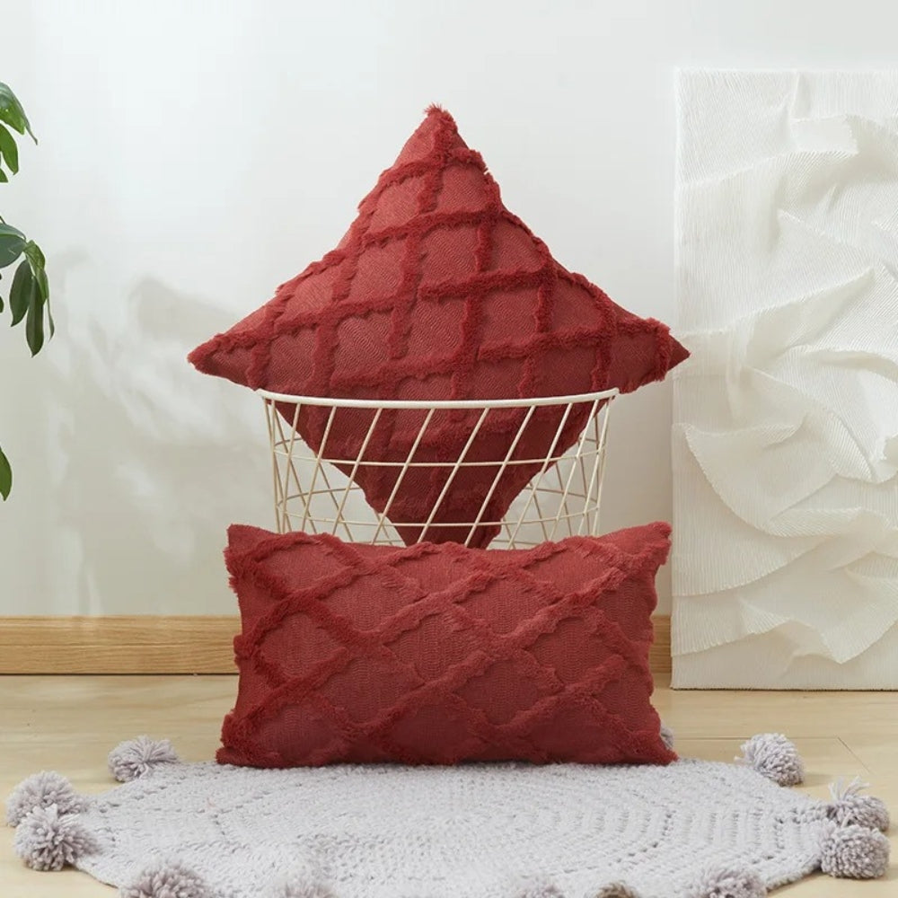 Lunel Samt Boho-Stil Kissenbezug