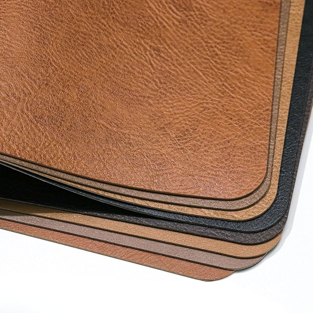 Luxuriöse Vintage Leder Platzmatte
