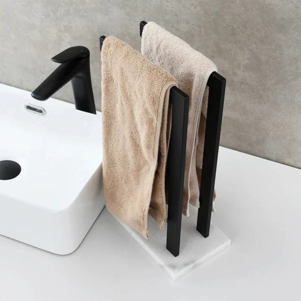 Minimalistischer Badezimmer-Doppelhandtuchhalter