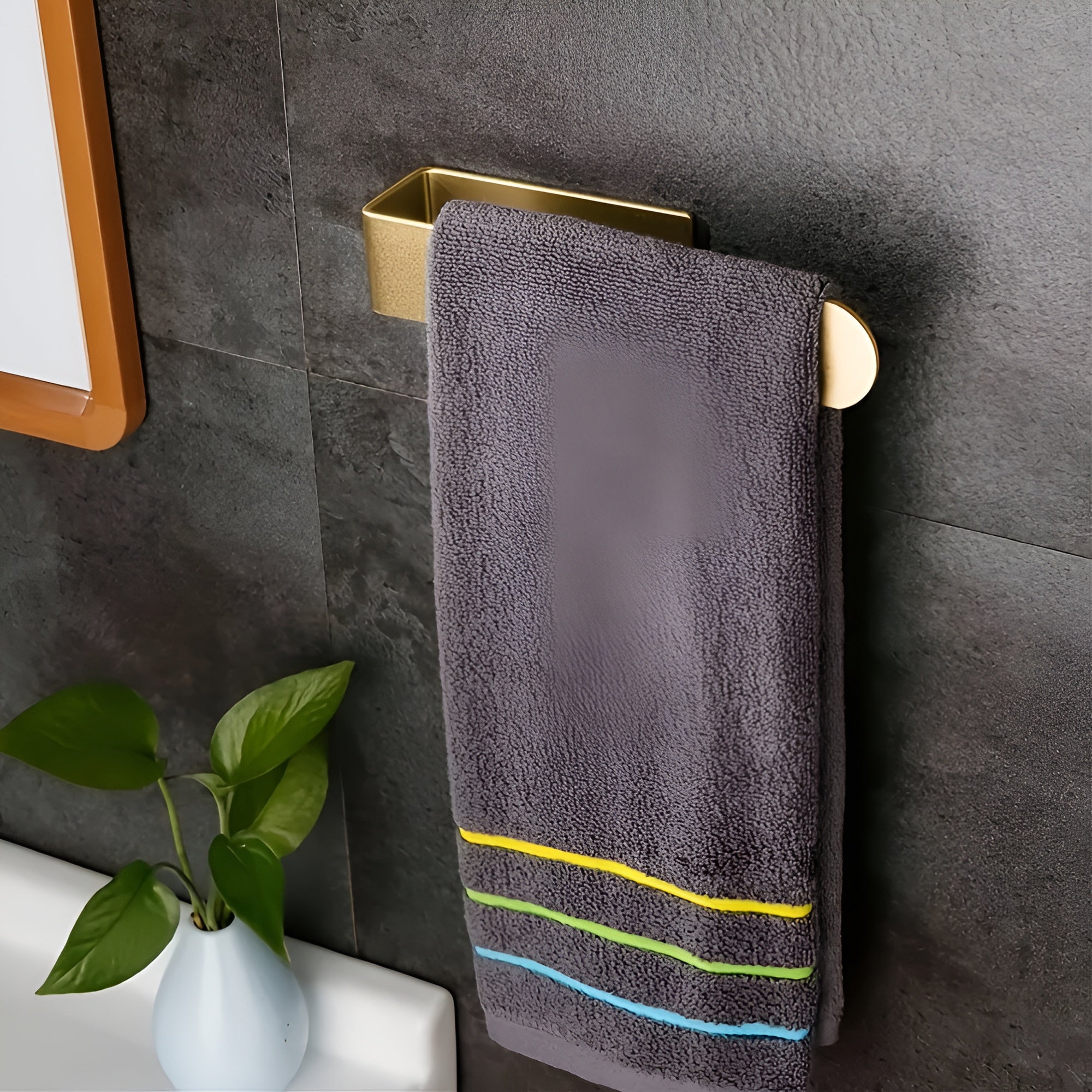 Porte-Serviettes Mural Moderne en Acier Inoxydable