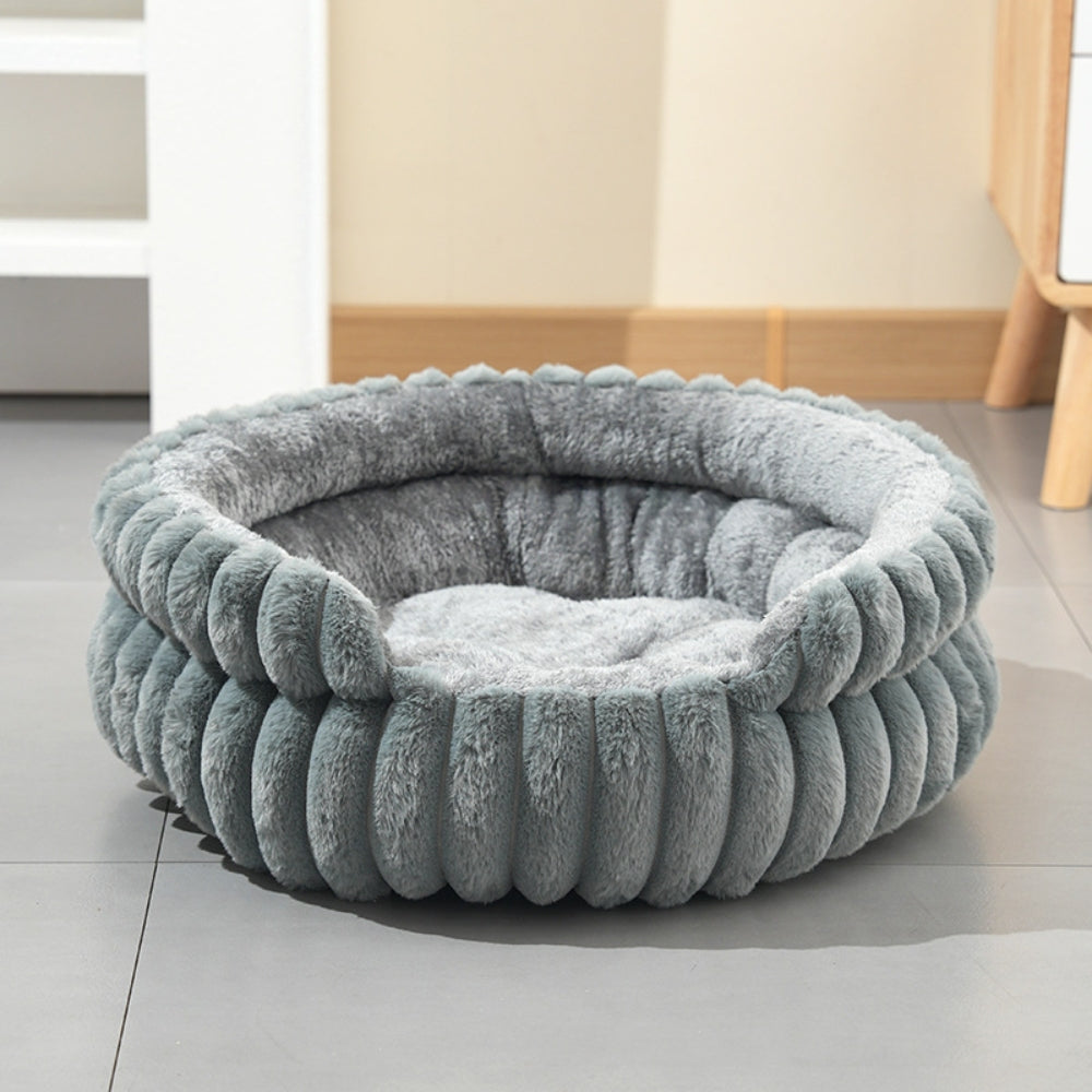 Classic Plush Donut Nest Pet Bed