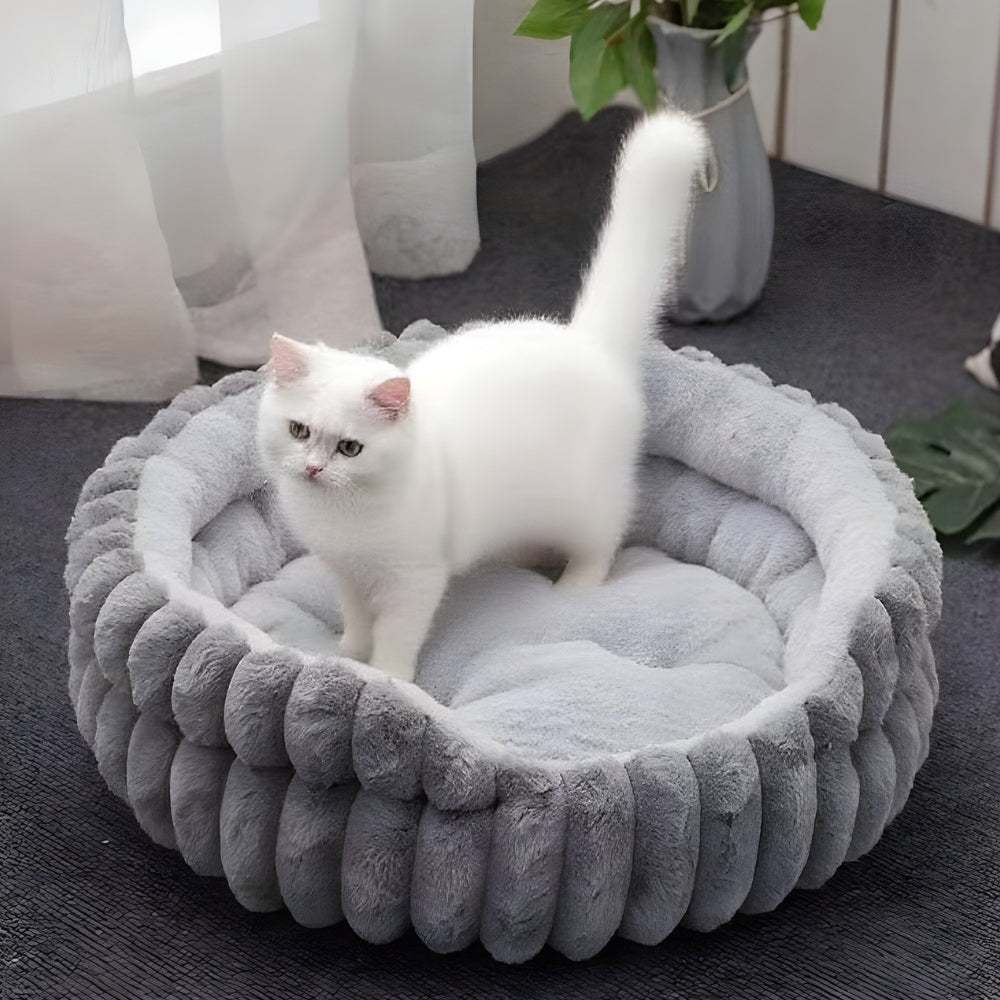 Classic Plush Donut Nest Pet Bed