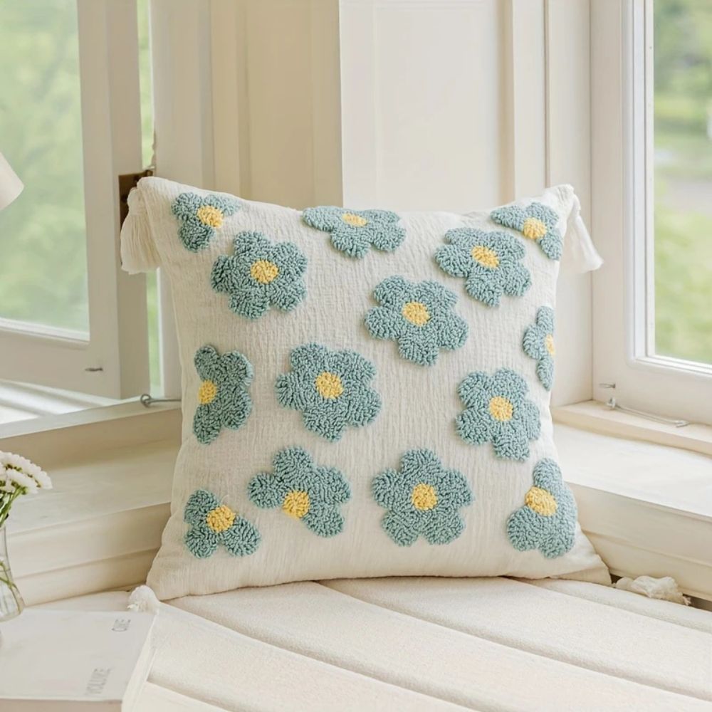 Rosiger Bloom Gefloster Kissenbezug