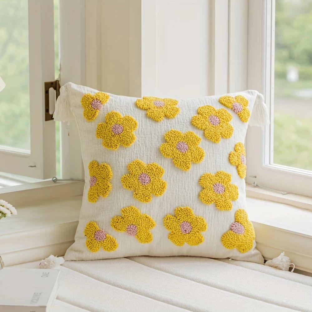 Rosiger Bloom Gefloster Kissenbezug