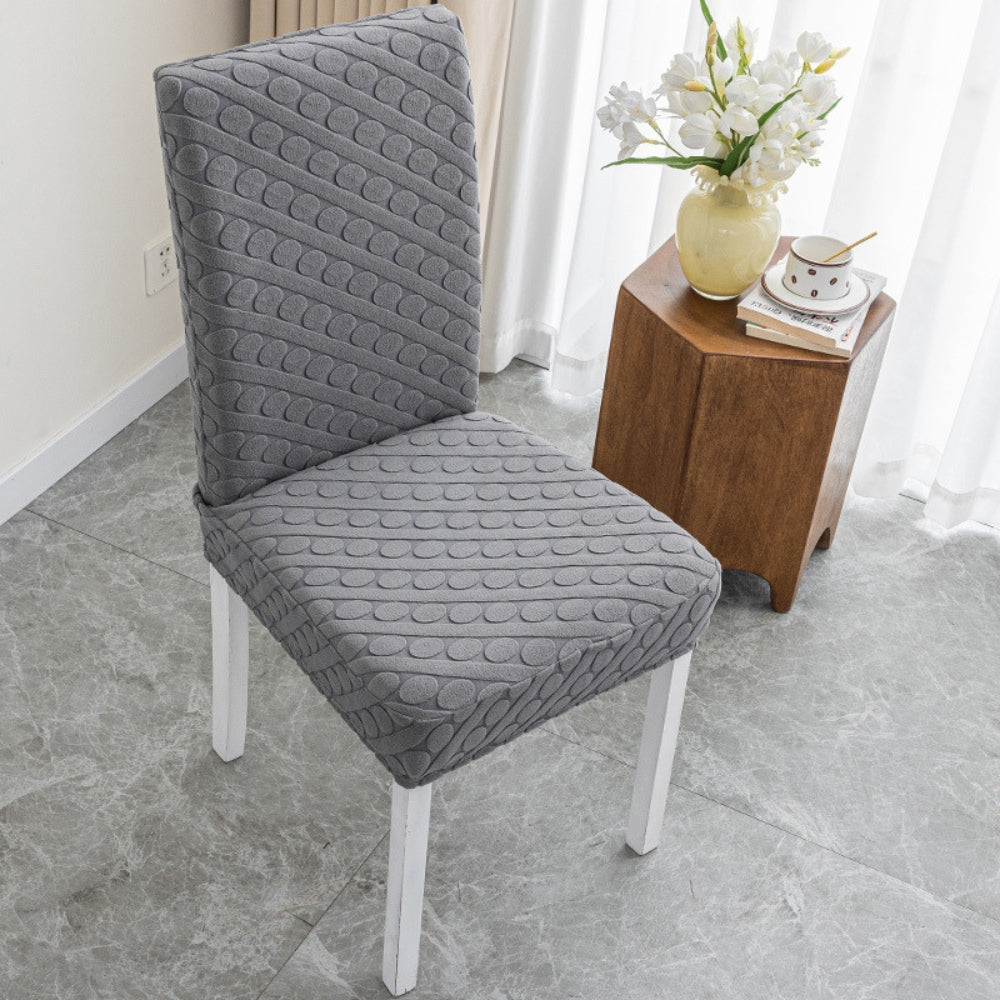 Funda para Silla de Comedor Ovalada Serafina con Relieve