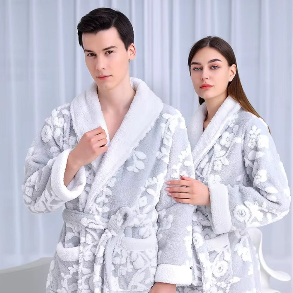 Bata de baño Solane Luxe Jacquard