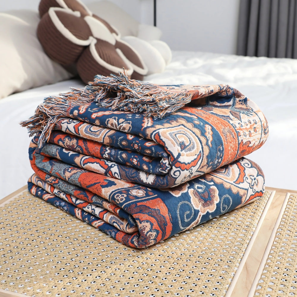 Solea Floral Jacquard Baumwoll-Plaid