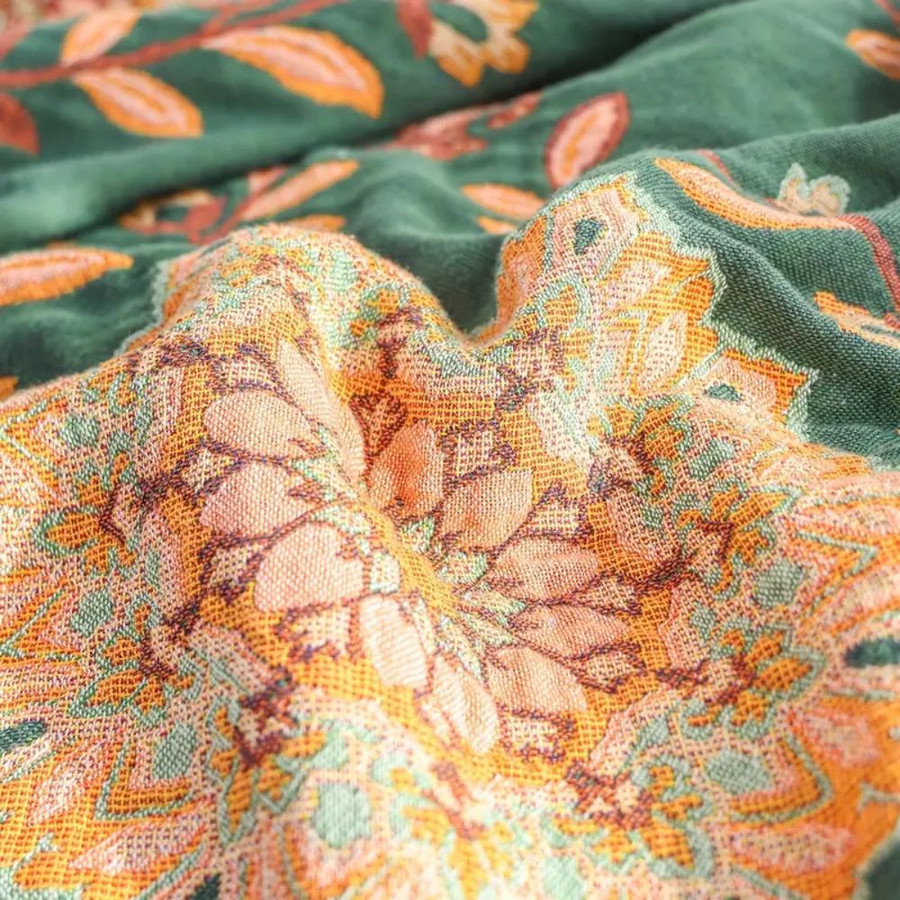 Manta Reversible Vintage Sunfern de Algodón