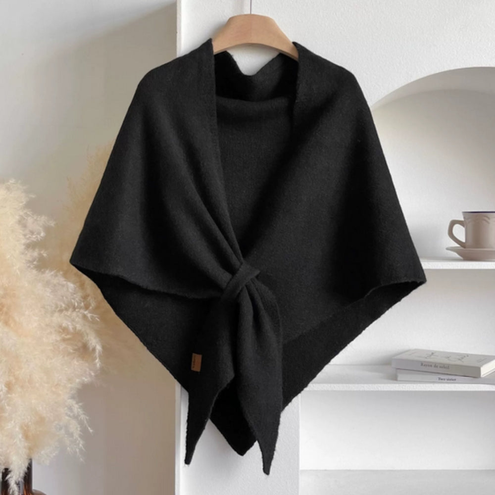 Dreieckiger Weicher Poncho-Schal-Umhang