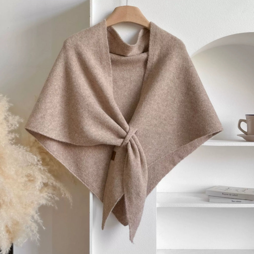Dreieckiger Weicher Poncho-Schal-Umhang