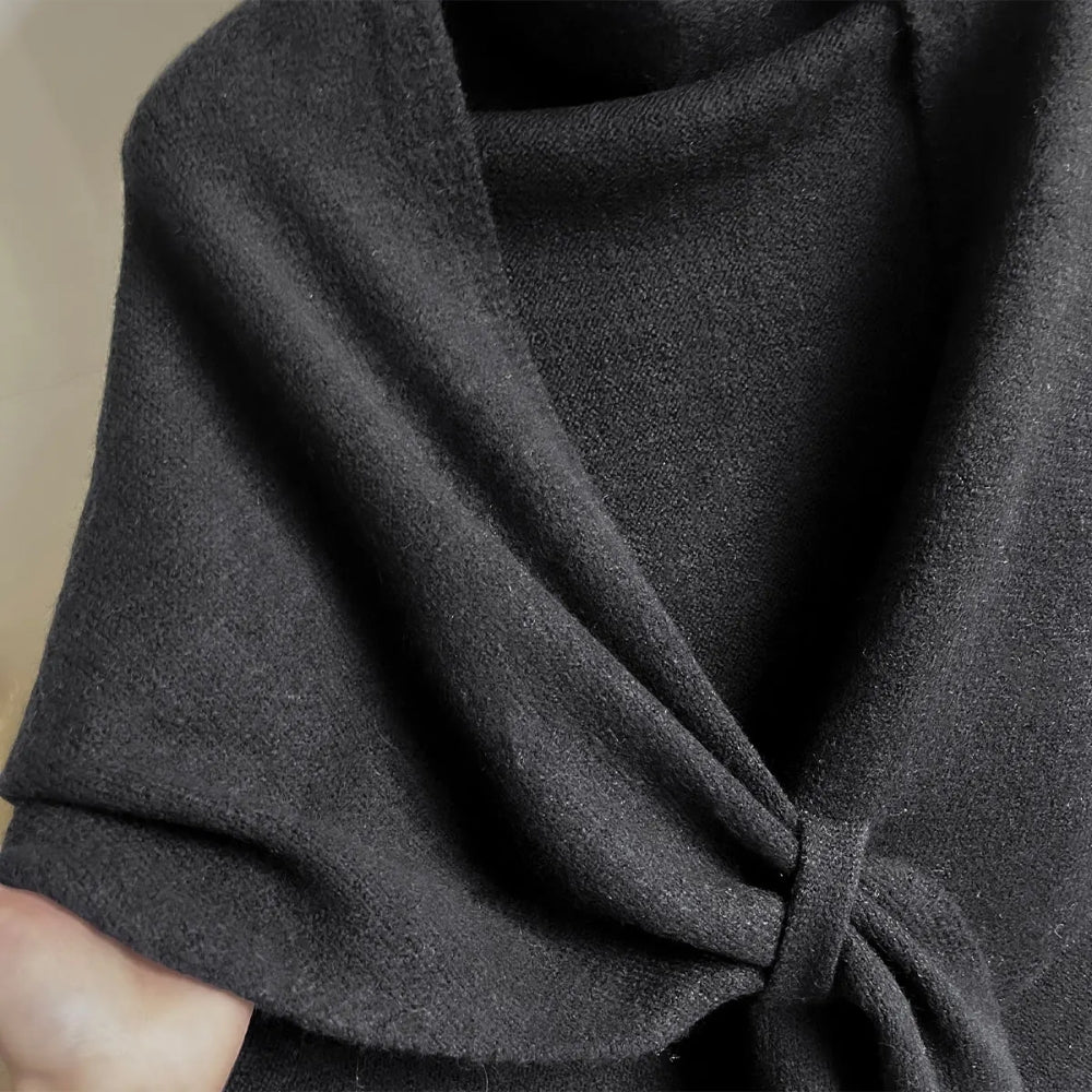 Dreieckiger Weicher Poncho-Schal-Umhang