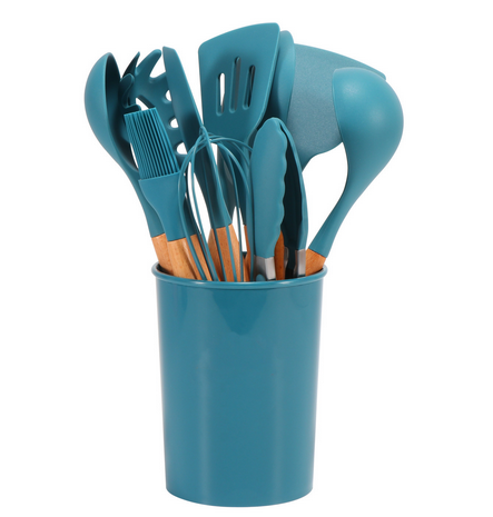 Set de Utensilios de Cocina de Silicona