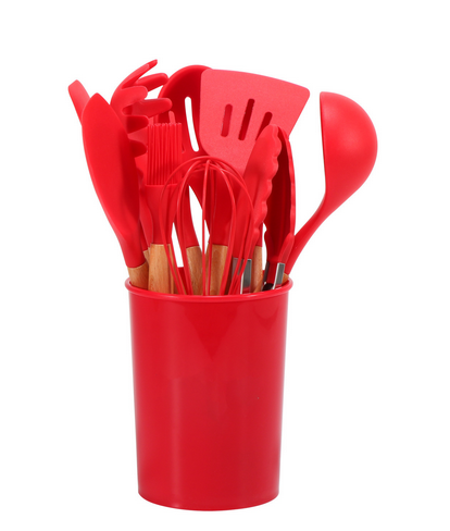 Set de Utensilios de Cocina de Silicona