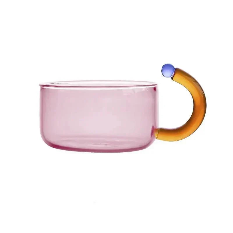 Bouilloire translucide en verre borosilicate avec tasses | Virelle Maison