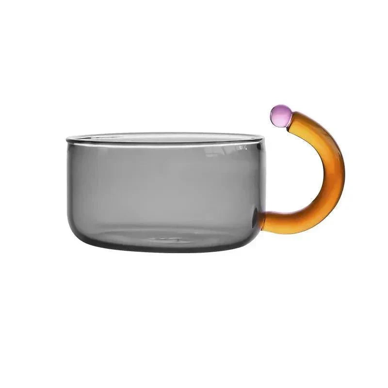 Bouilloire translucide en verre borosilicate avec tasses | Virelle Maison
