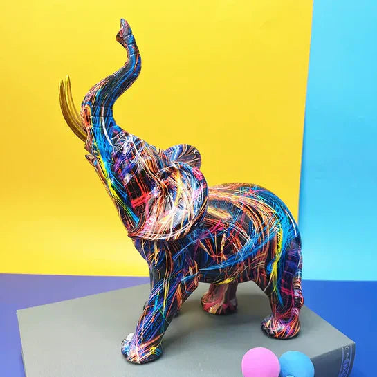 Colored Elephant Sculpture - ColorSplash