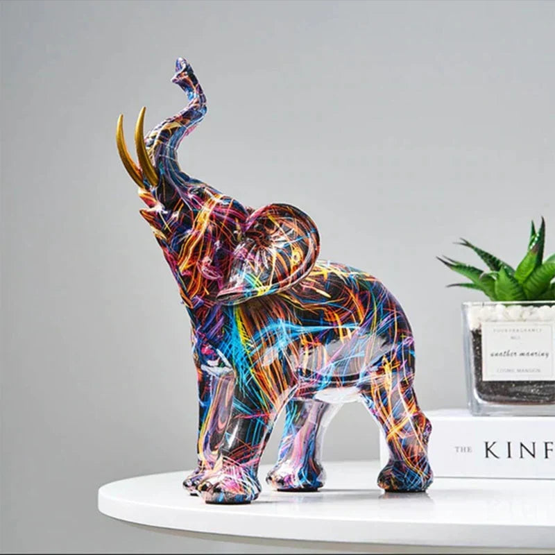 Colored Elephant Sculpture - ColorSplash