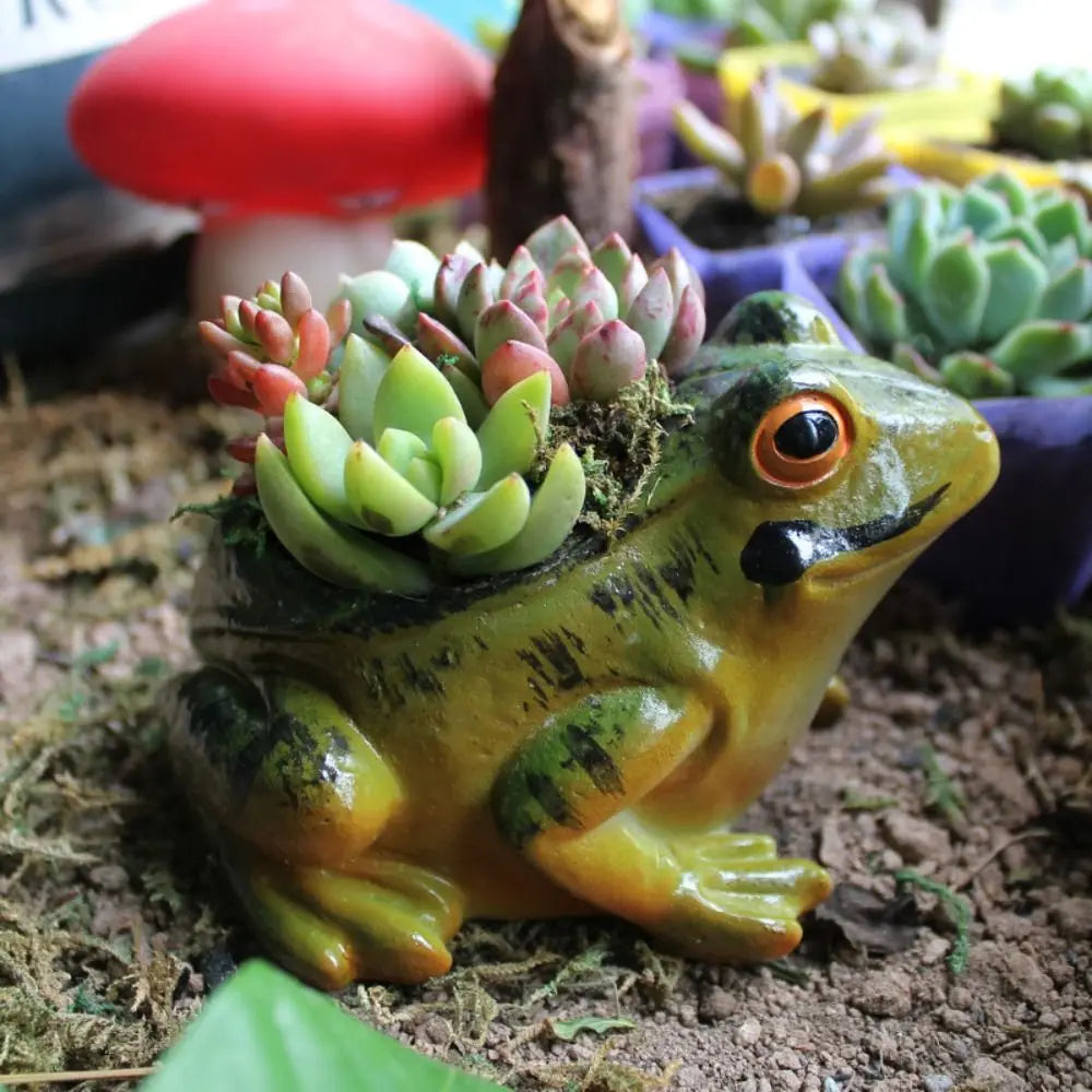 Roztomilý květináč s dýcháním - FroggyPot